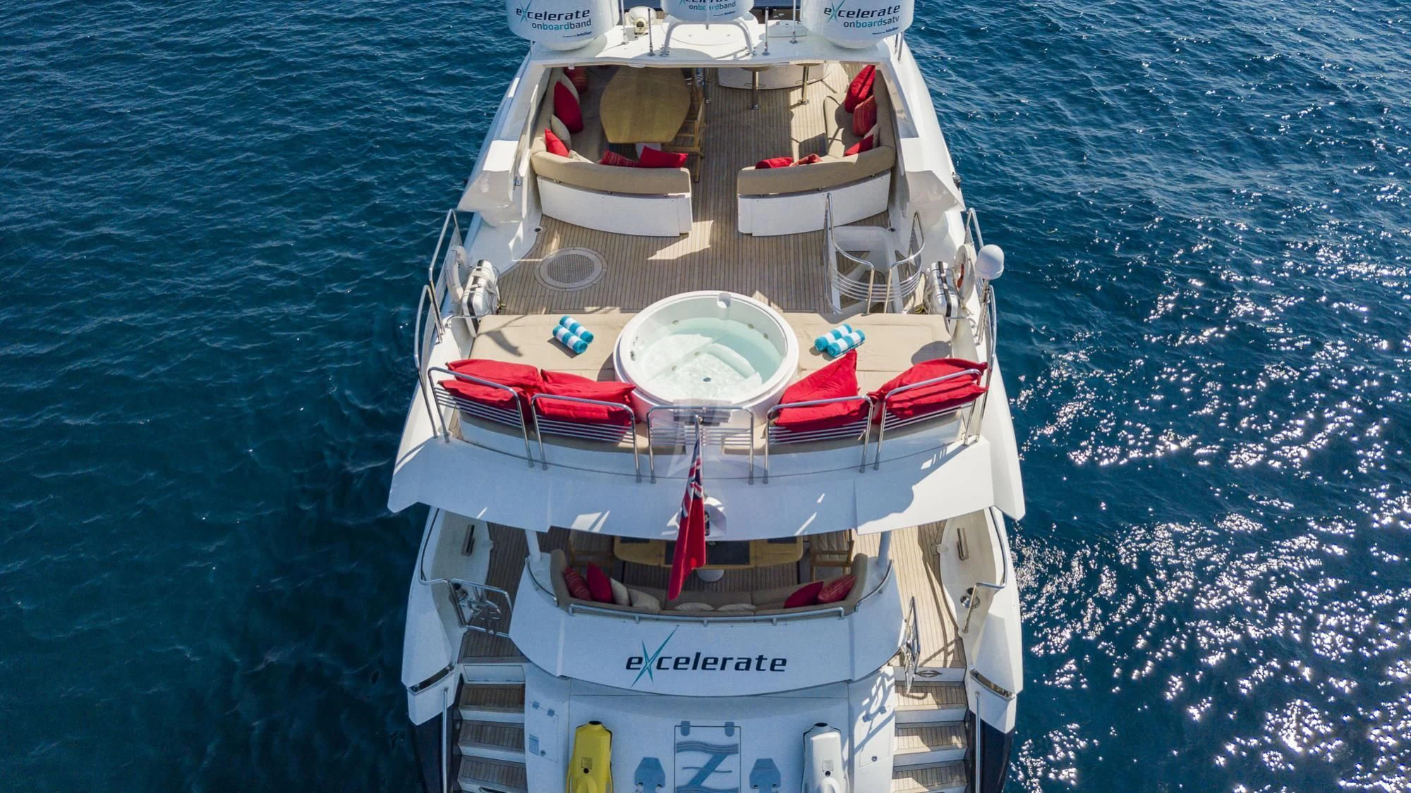 a boat on the water aboard EXCELERATE Z Yacht for Sale