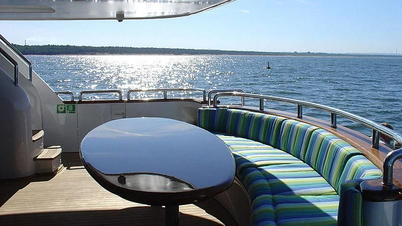 a boat on the water aboard DRIVEN Yacht for Sale