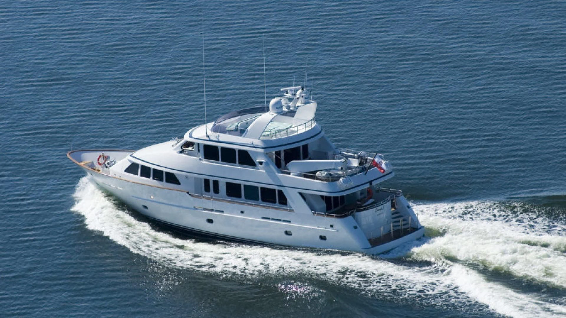 a boat on the water aboard DRIVEN Yacht for Sale