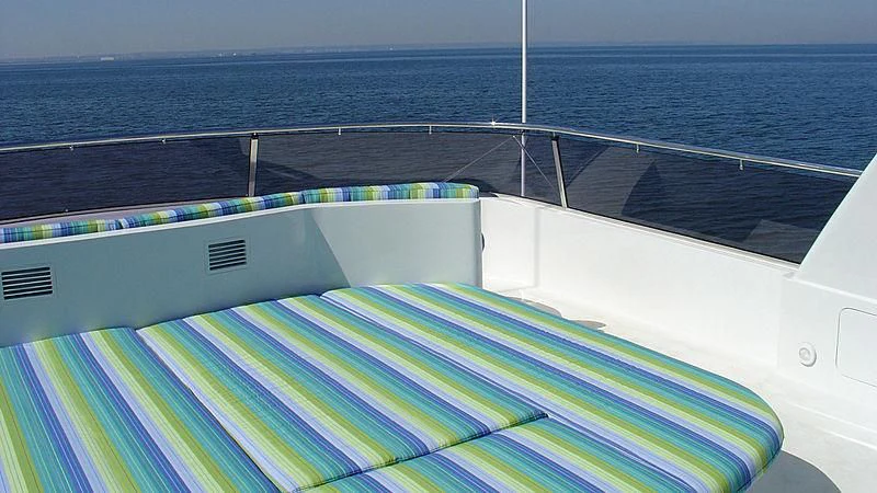 a boat on the water aboard DRIVEN Yacht for Sale