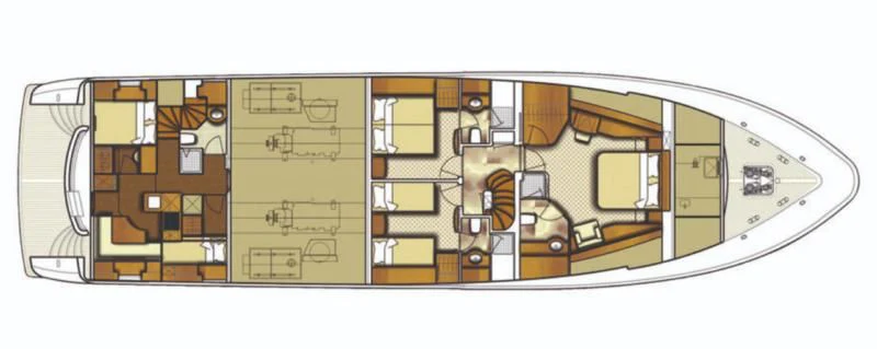diagram aboard DRIVEN Yacht for Sale