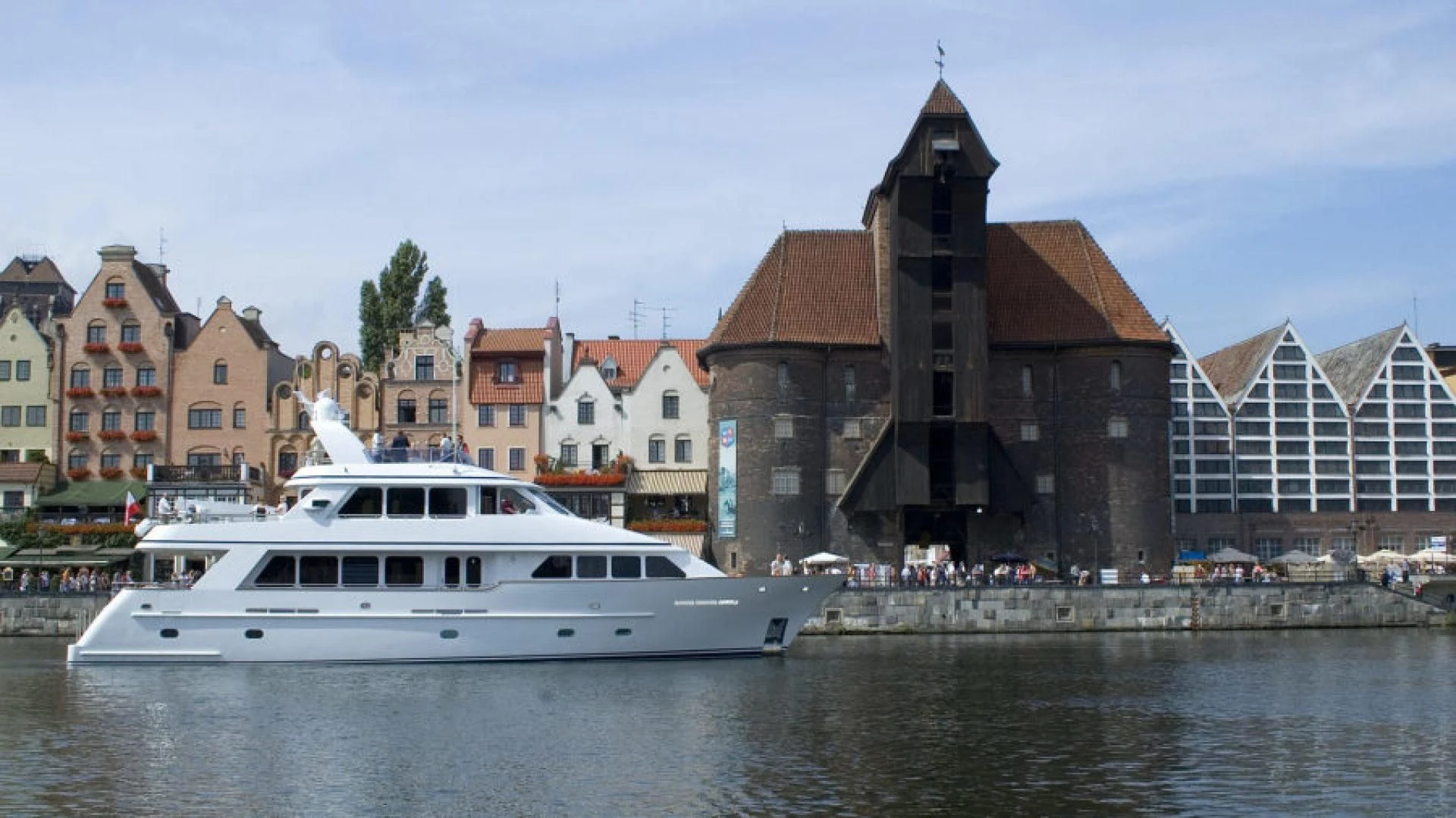 a boat in the water aboard DRIVEN Yacht for Sale