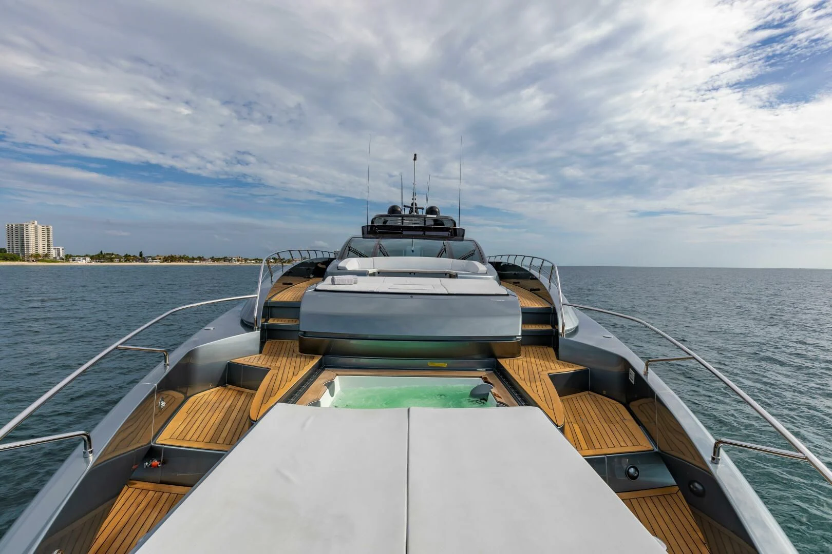 a boat on a body of water aboard NO SURRENDER Yacht for Sale