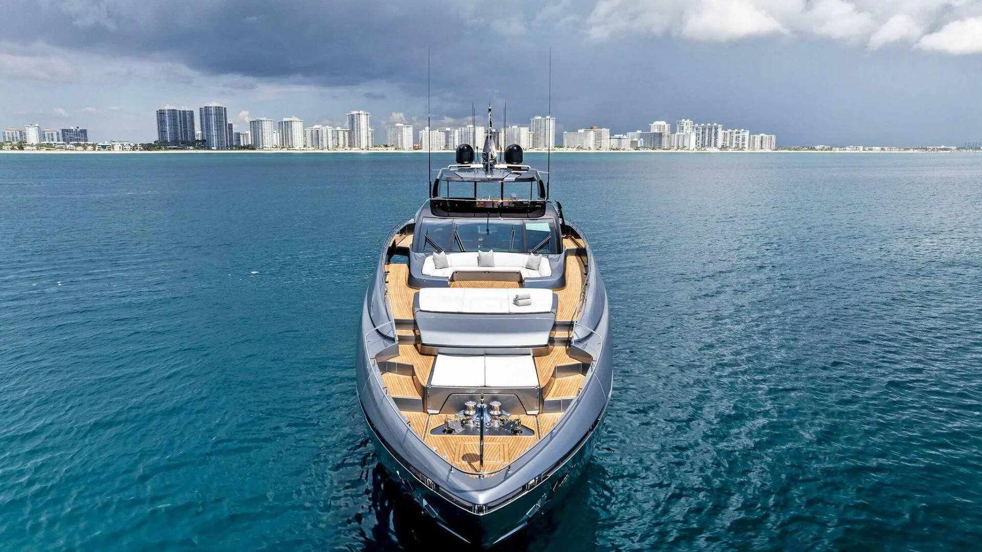 a boat in the water aboard NO SURRENDER Yacht for Sale