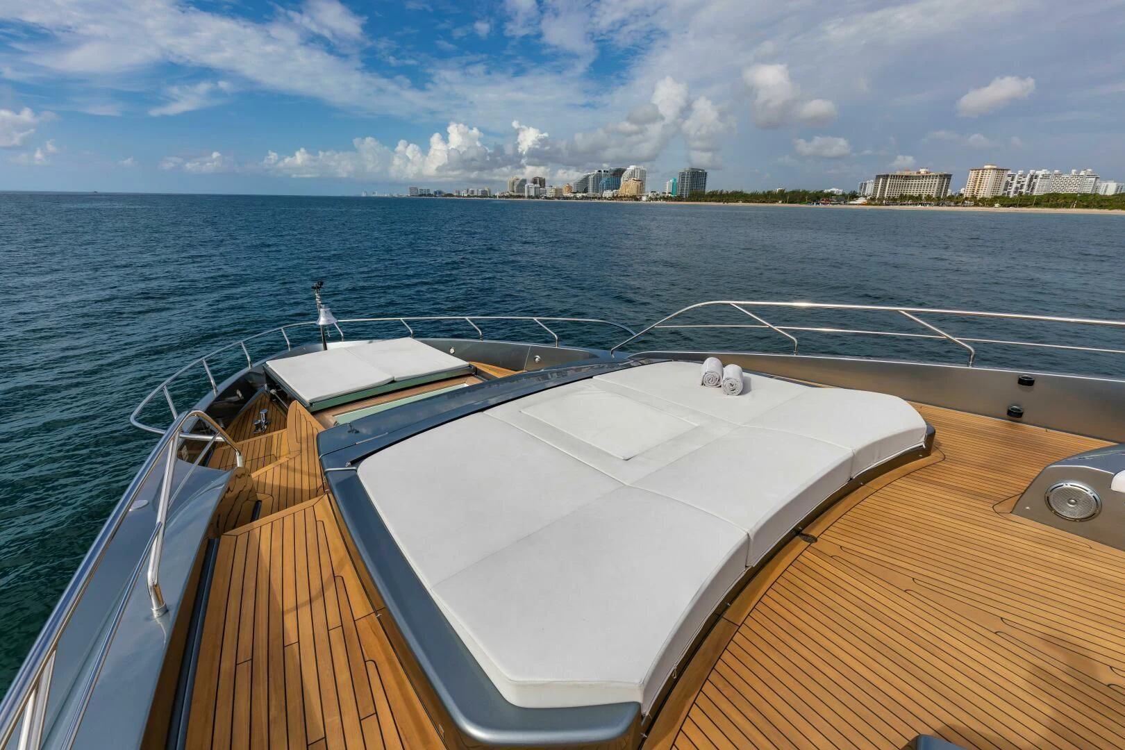 a boat on the water aboard NO SURRENDER Yacht for Sale