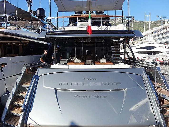a person sitting on a boat aboard NO SURRENDER Yacht for Sale