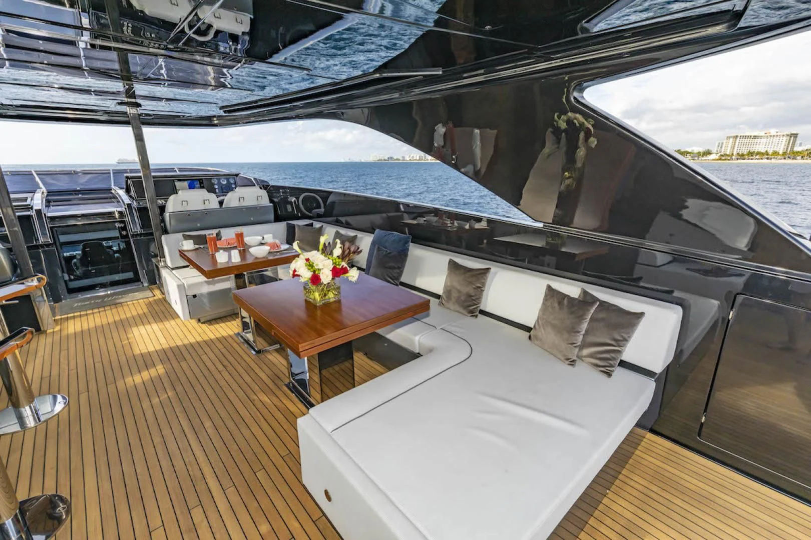 inside of a boat aboard NO SURRENDER Yacht for Sale