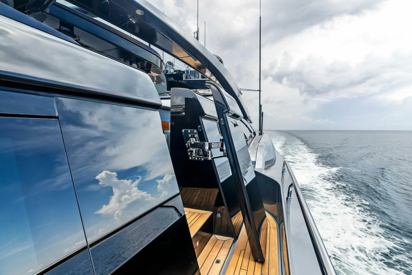 a boat on the water aboard NO SURRENDER Yacht for Sale