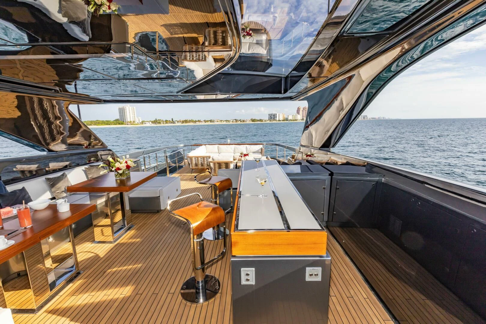 a boat on the water aboard NO SURRENDER Yacht for Sale