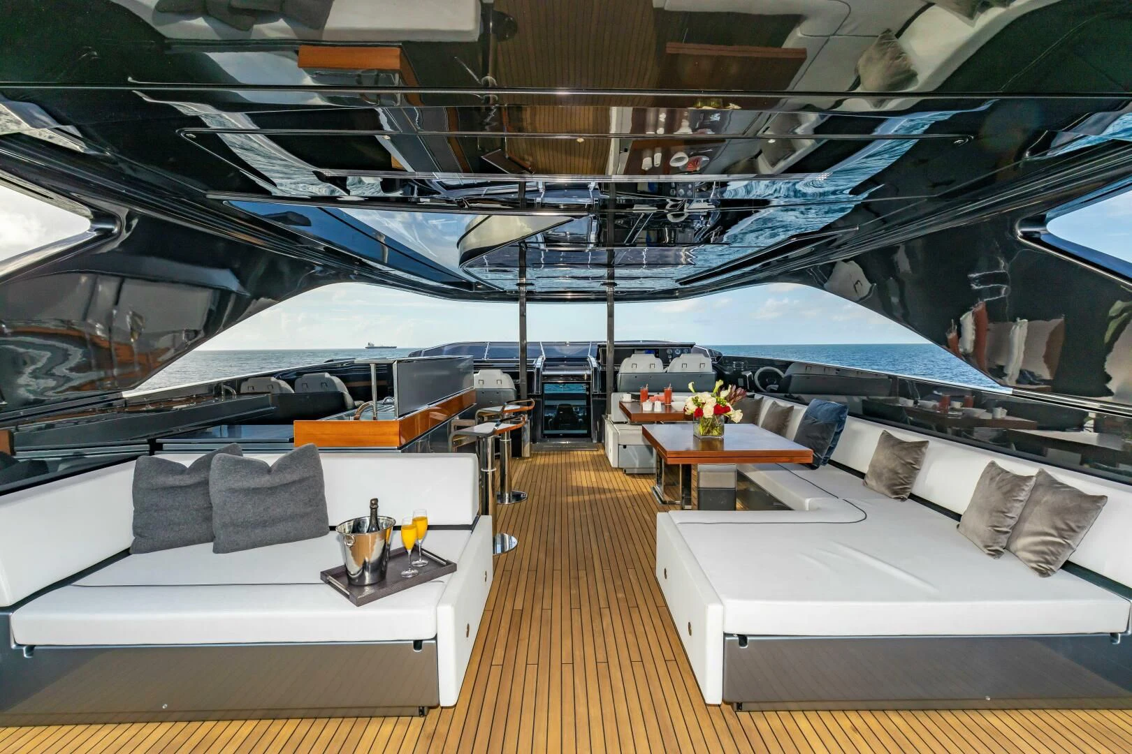 inside of a boat aboard NO SURRENDER Yacht for Sale