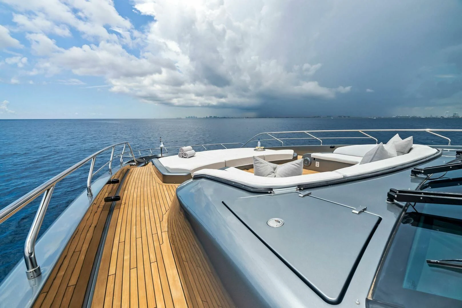 a boat on the water aboard NO SURRENDER Yacht for Sale