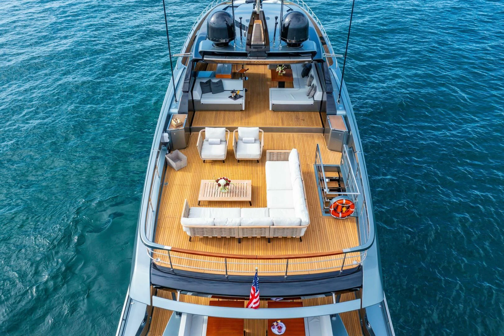a boat on the water aboard NO SURRENDER Yacht for Sale