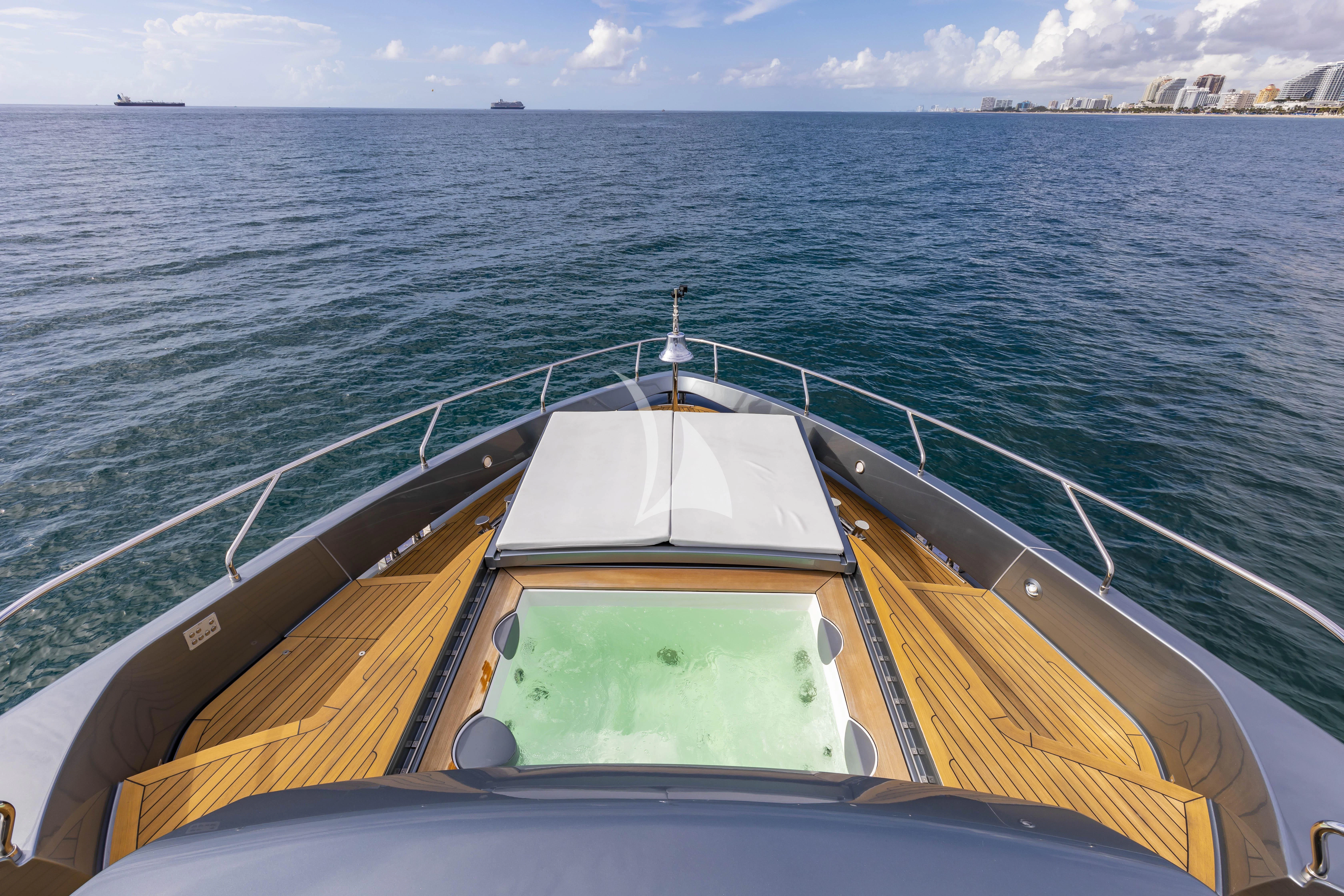 a boat on the water aboard NO SURRENDER Yacht for Sale