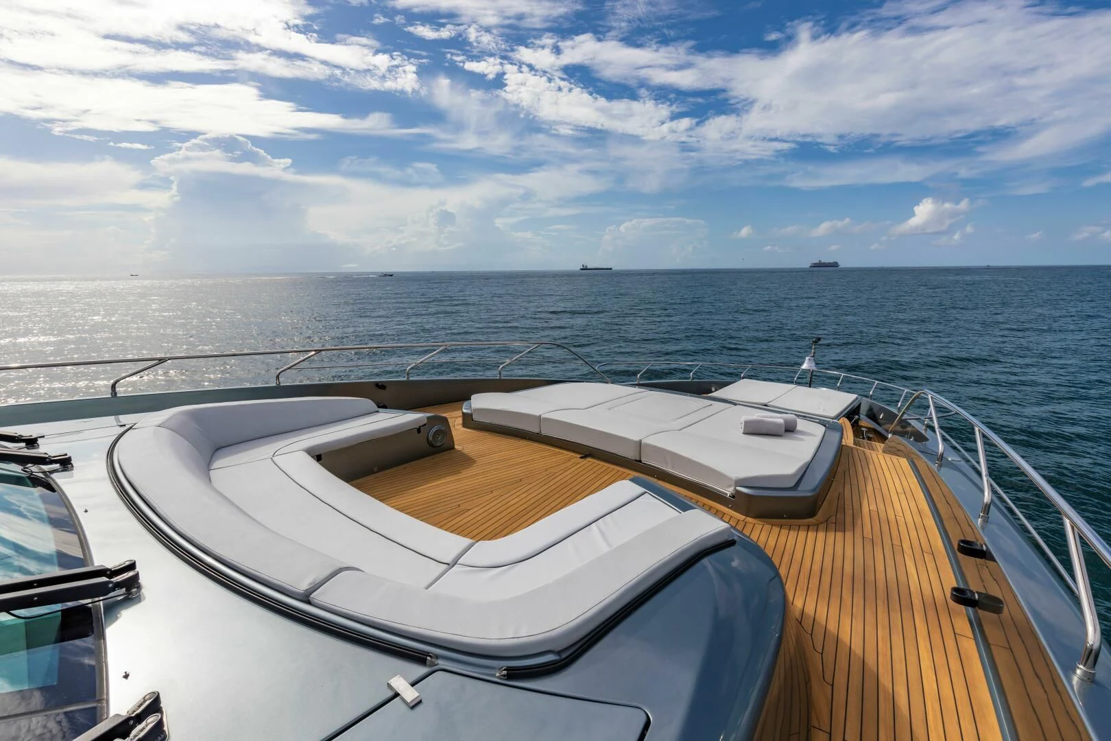 a boat on the water aboard NO SURRENDER Yacht for Sale