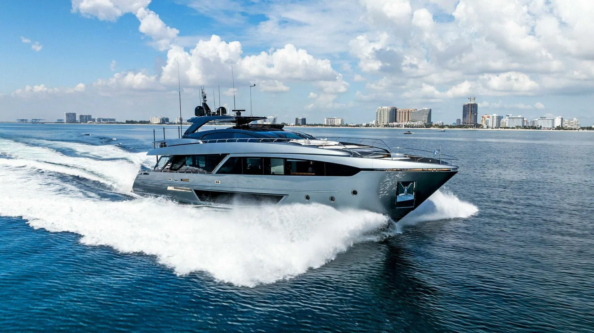 a boat on the water aboard NO SURRENDER Yacht for Sale