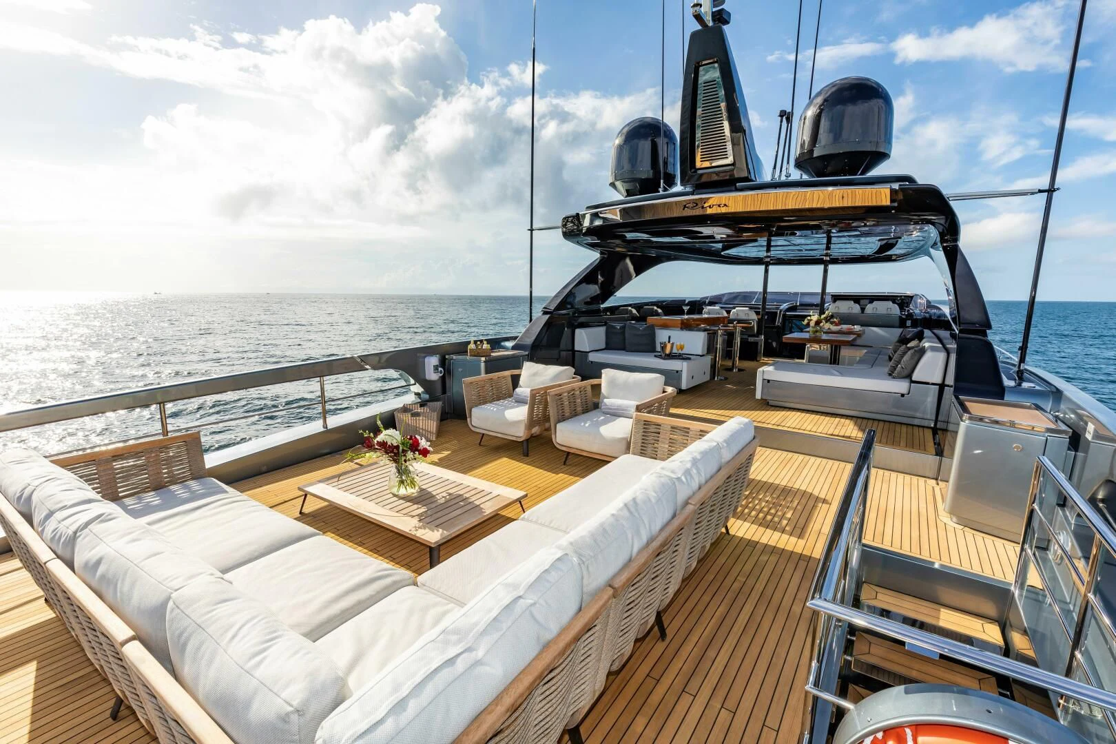 a boat on the water aboard NO SURRENDER Yacht for Sale