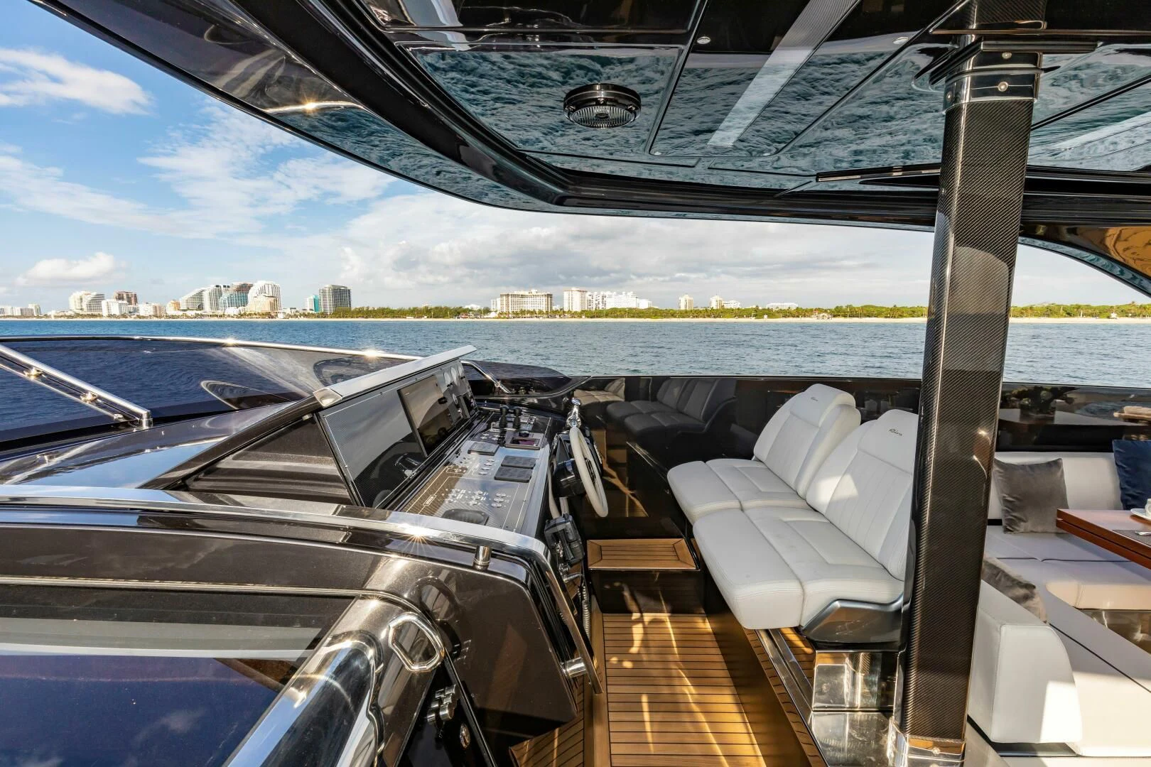 inside of a boat aboard NO SURRENDER Yacht for Sale