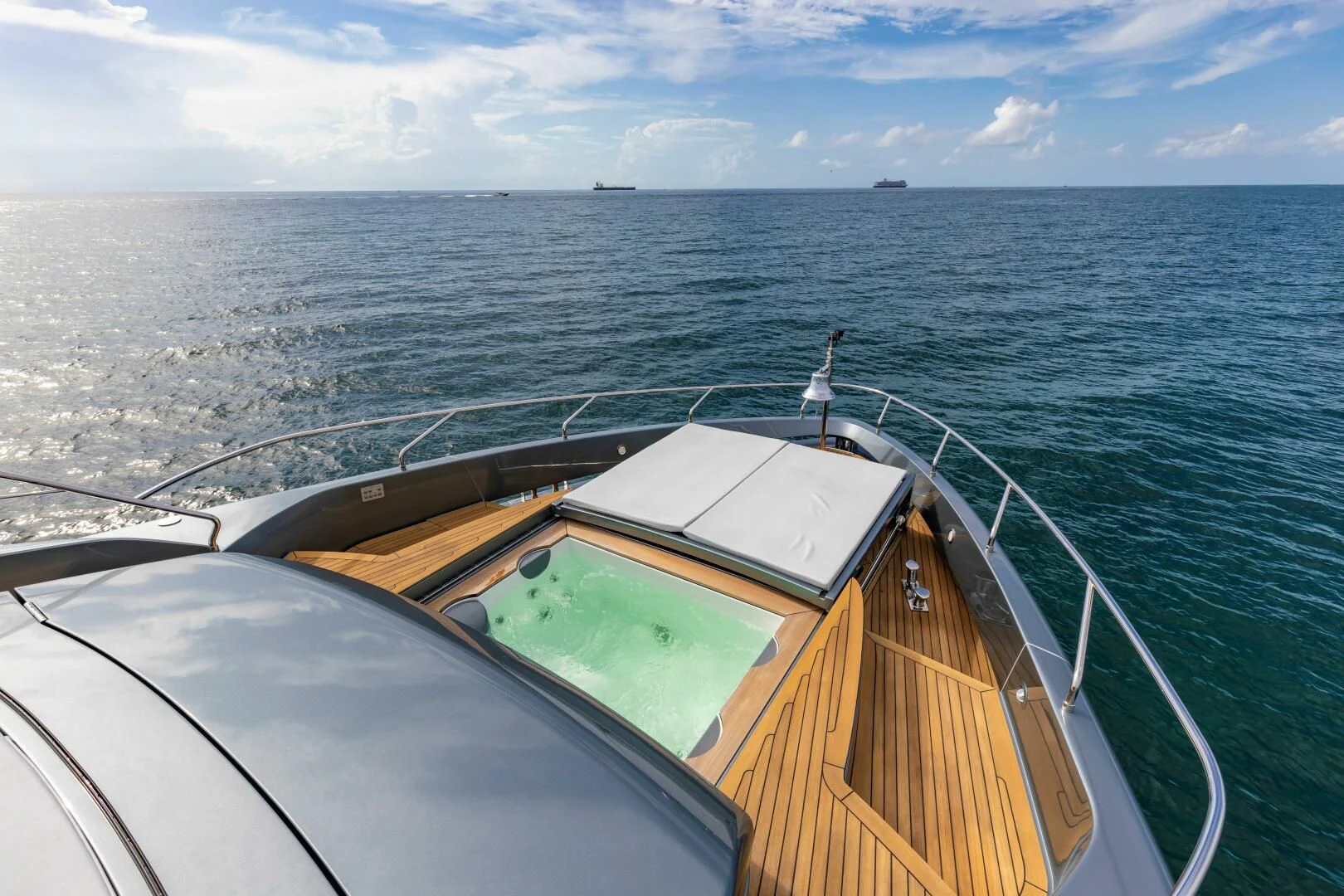 a boat on the water aboard NO SURRENDER Yacht for Sale
