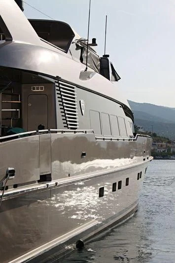 a boat on the water aboard PANDION Yacht for Charter