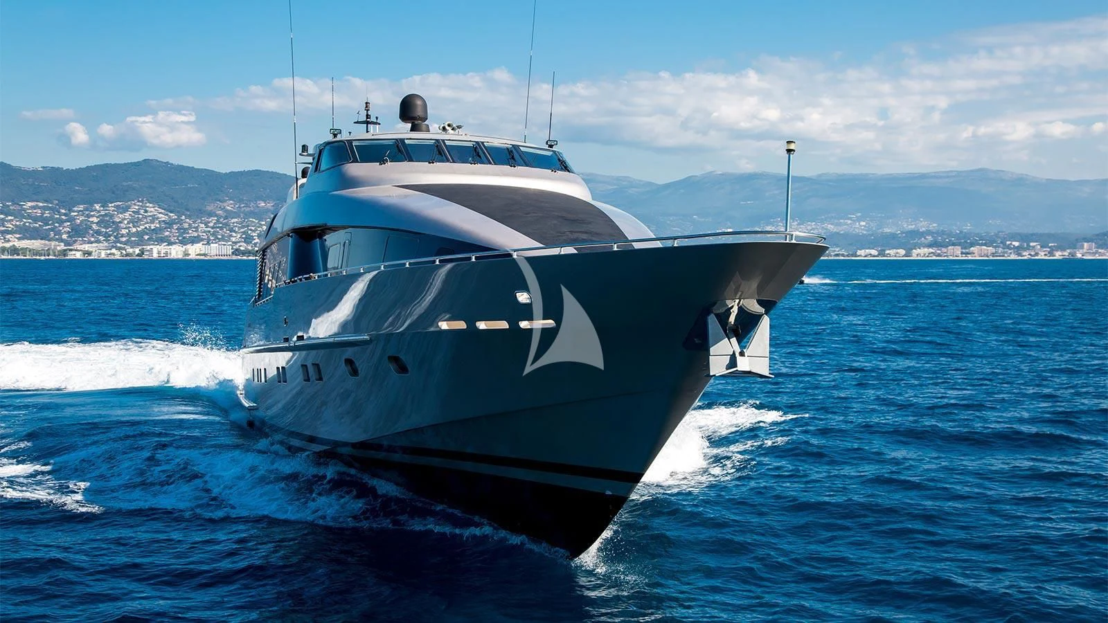 a boat in the water aboard PANDION Yacht for Charter