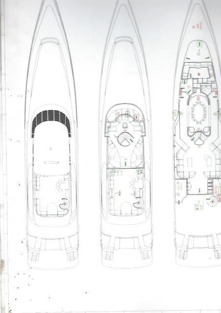 diagram aboard PANDION Yacht for Charter