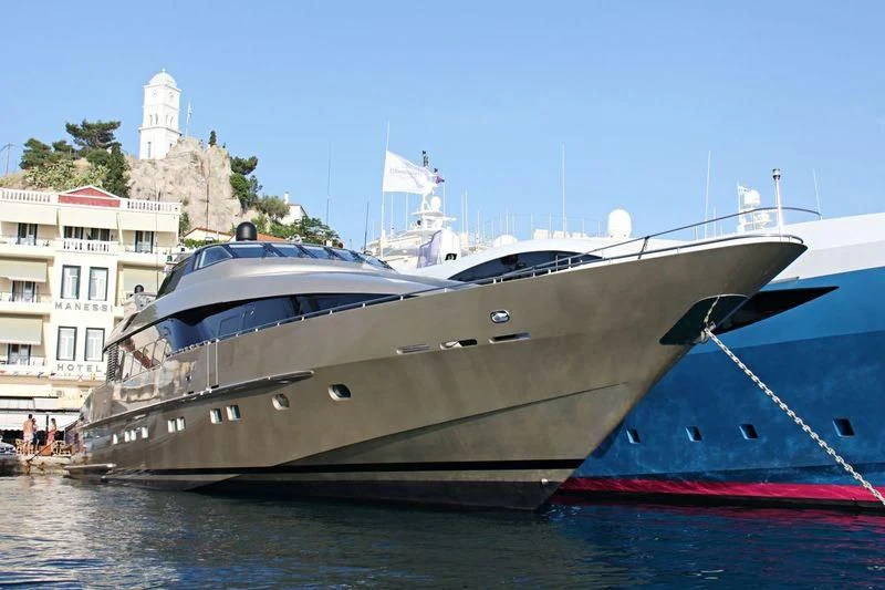 a boat on the water aboard PANDION Yacht for Charter