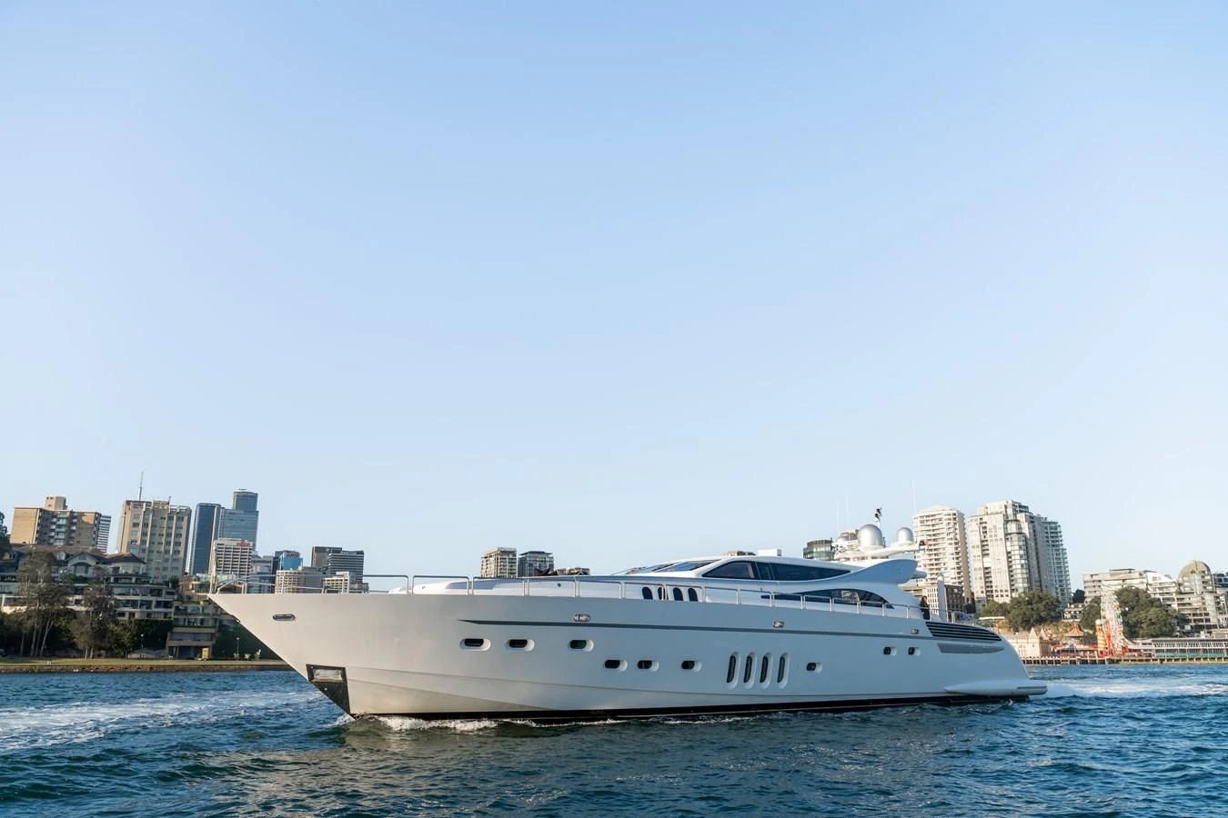 a boat on the water aboard YOLO Yacht for Sale