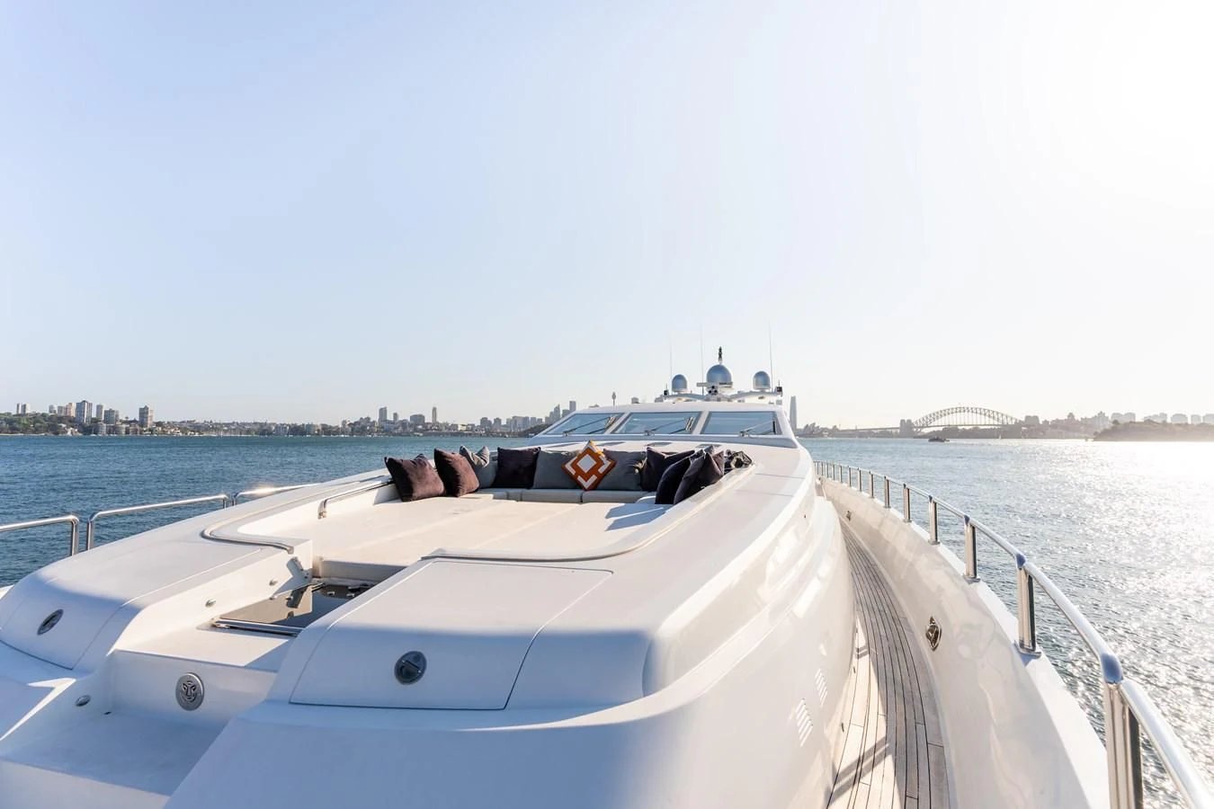 a boat on the water aboard YOLO Yacht for Sale