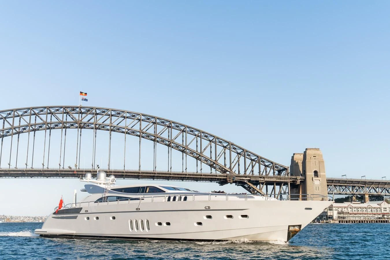 a boat in the water aboard YOLO Yacht for Sale