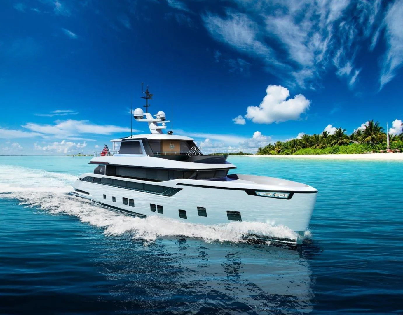 a boat on the water aboard G 300 Yacht for Sale