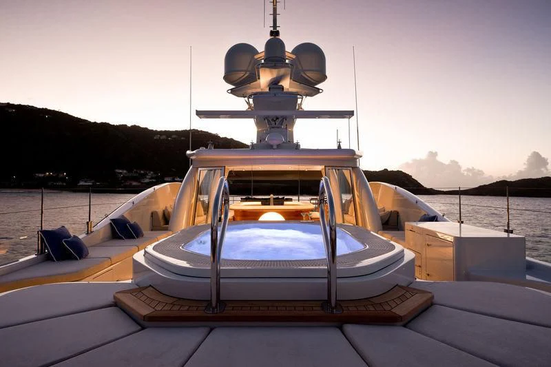 a boat on the water aboard ASTRA Yacht for Sale