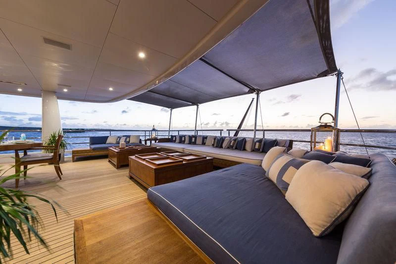 a boat on the water aboard ASTRA Yacht for Sale
