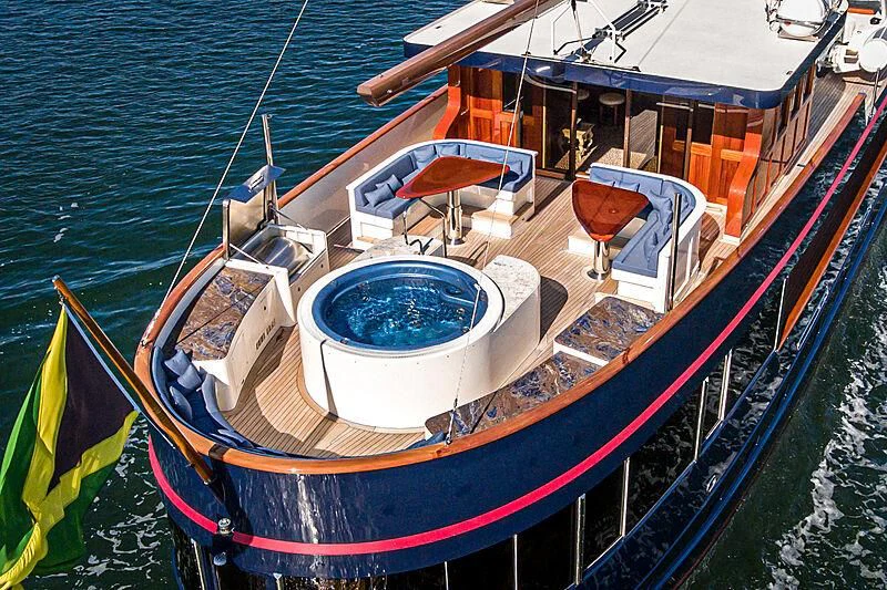 a boat on the water aboard LADY BAHI Yacht for Sale