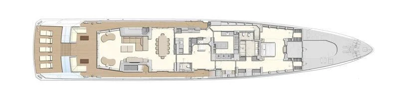 diagram, engineering drawing aboard ORION Yacht for Sale
