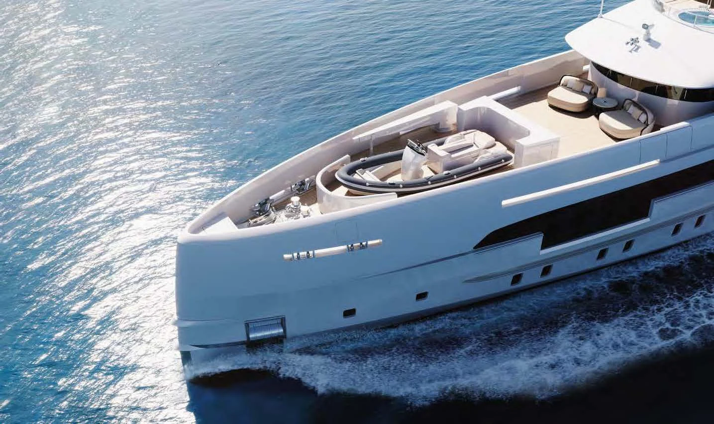a boat on the water aboard ORION Yacht for Sale