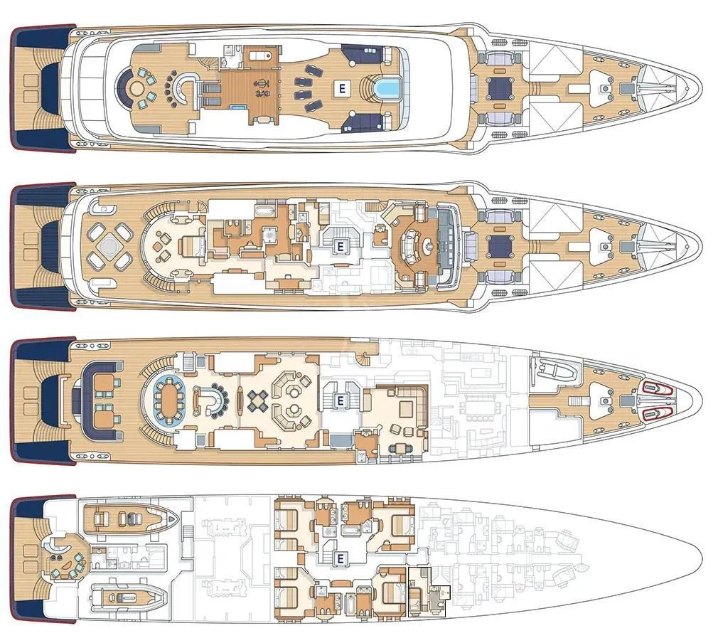 a close-up of a map aboard SYCARA V Yacht for Sale