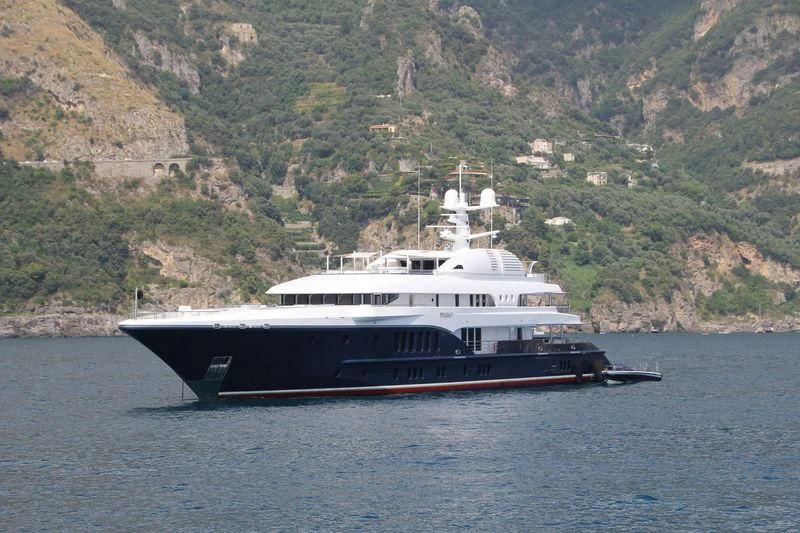 a boat on the water aboard SYCARA V Yacht for Sale