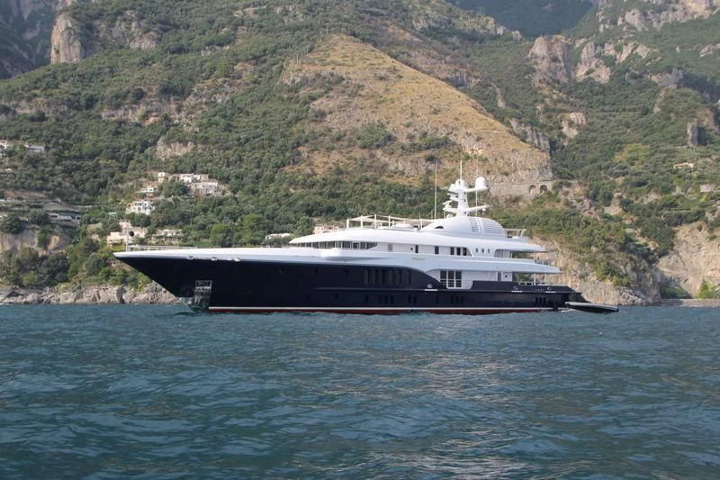 a boat on the water aboard SYCARA V Yacht for Sale