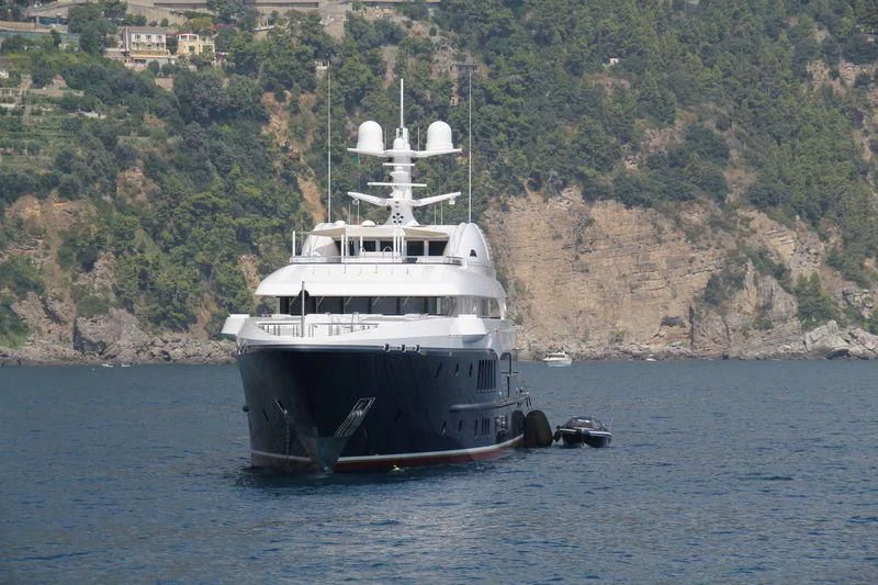 a boat sailing on the water aboard SYCARA V Yacht for Sale