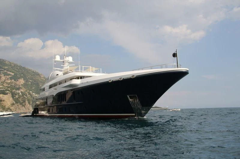 a boat on the water aboard SYCARA V Yacht for Sale