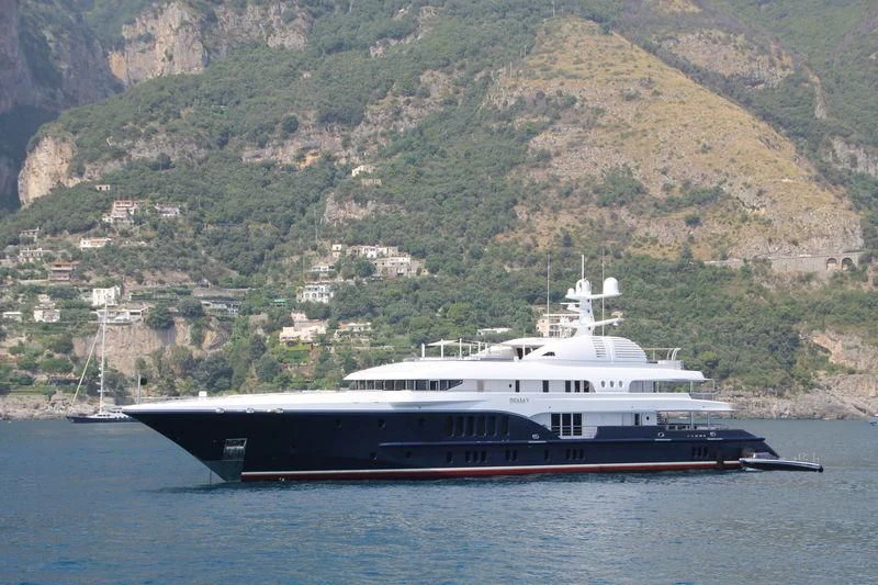 a boat on the water aboard SYCARA V Yacht for Sale