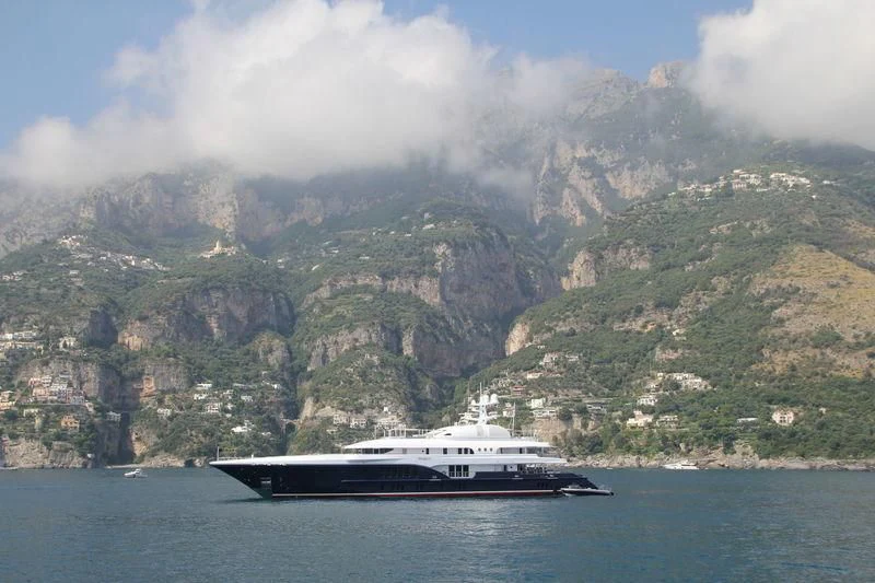 a boat on the water aboard SYCARA V Yacht for Sale