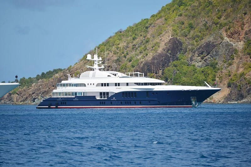 a boat on the water aboard SYCARA V Yacht for Sale