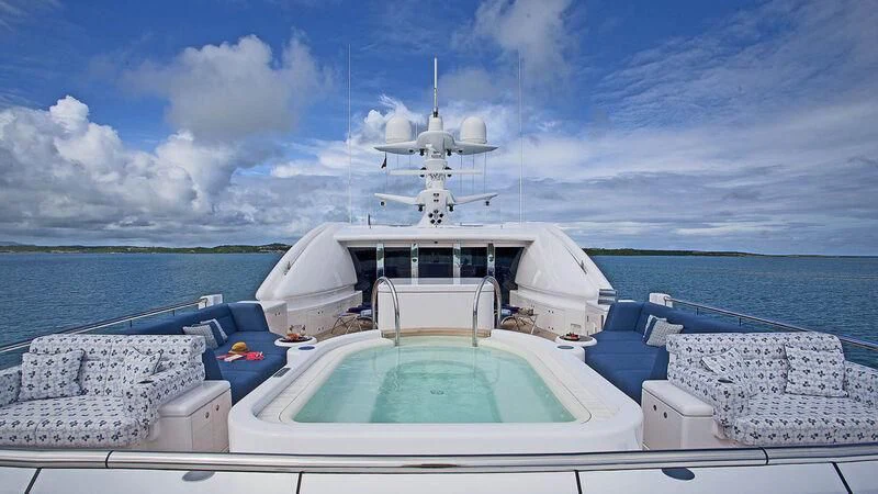 a boat on the water aboard SYCARA V Yacht for Sale