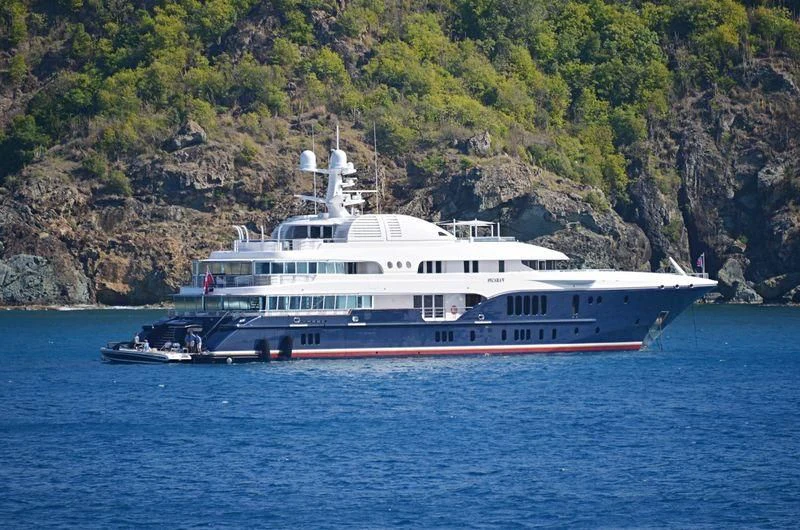 a boat on the water aboard SYCARA V Yacht for Sale
