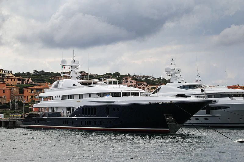 a couple of boats in the water aboard SYCARA V Yacht for Sale