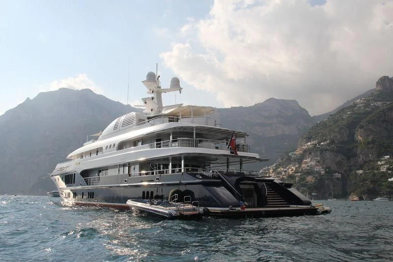 a boat on the water aboard SYCARA V Yacht for Sale