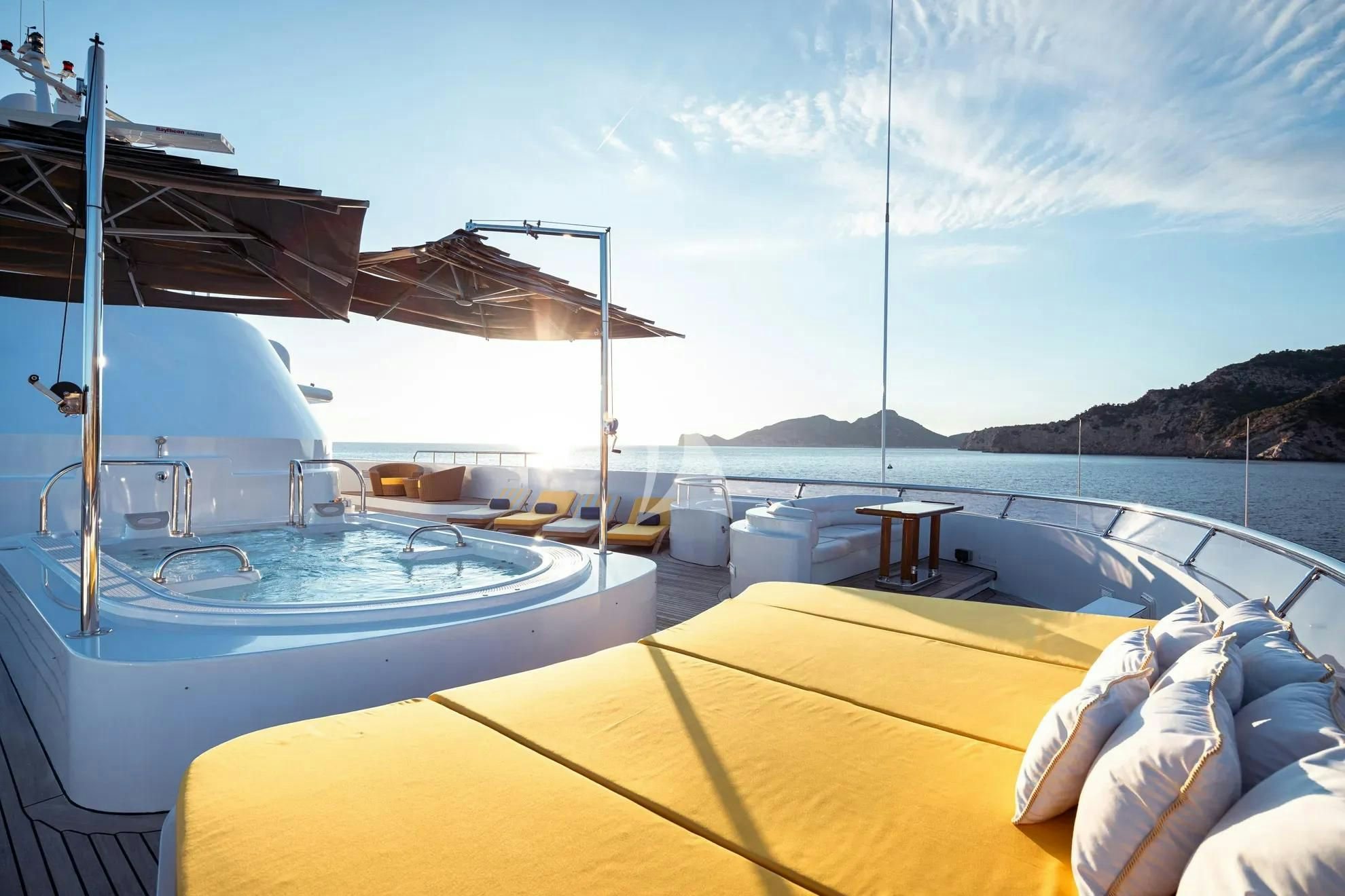 a boat on the water aboard BOADICEA Yacht for Sale