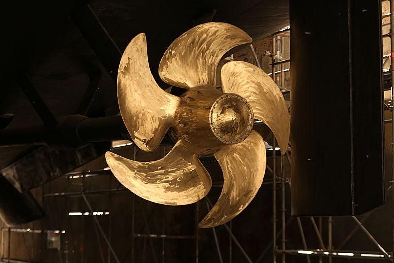 a statue of a dragon aboard BOADICEA Yacht for Sale