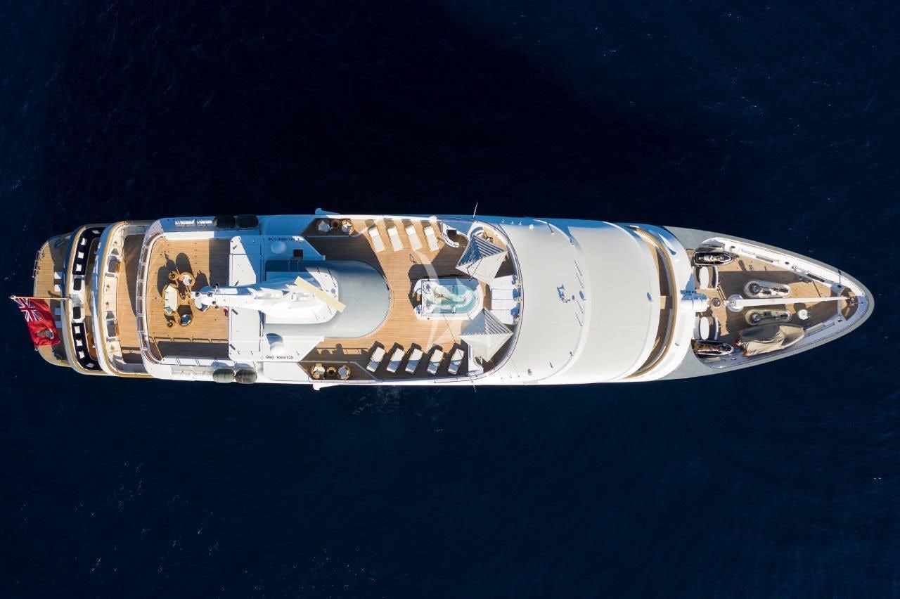 a gold and silver ring aboard BOADICEA Yacht for Sale